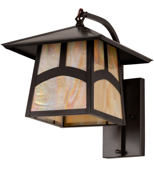 Meyda Tiffany Lighting 54508 Stillwater One Light Wall Sconce Outdoor Bronze / Dark