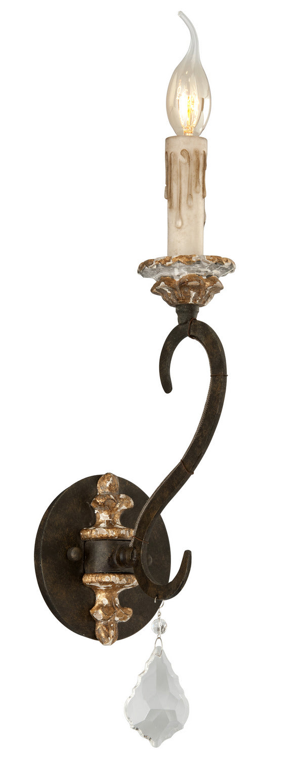 Troy Bordeaux B3511 Wall Sconce Light - Parisian Bronze