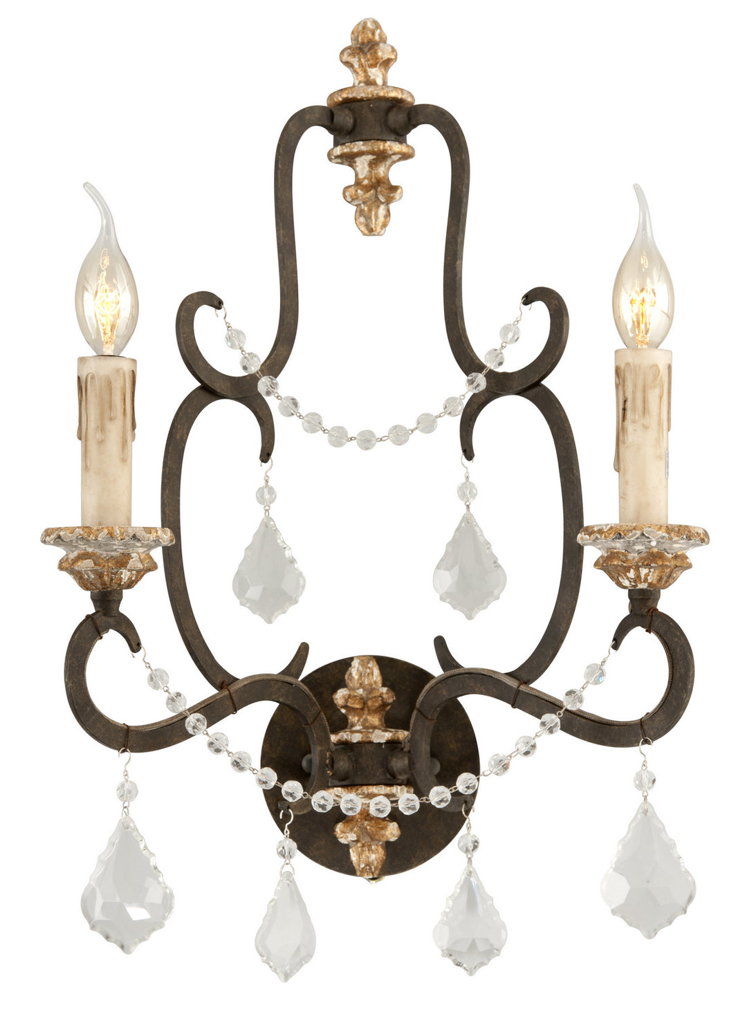 Troy Bordeaux B3512-PZ/DG Wall Sconce Light - Parisian Bronze