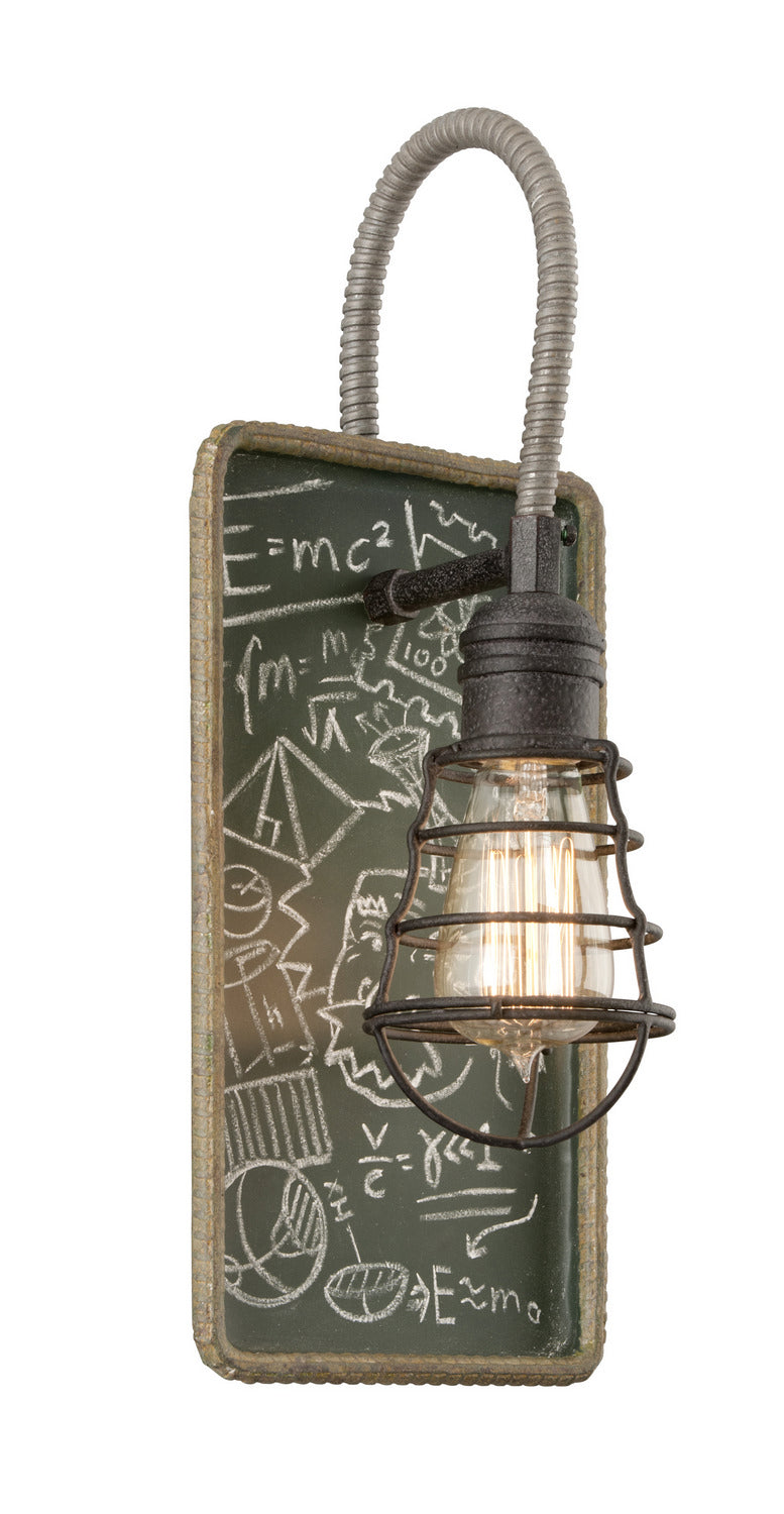 Troy Relativity B3651 Wall Sconce Light - Salvage Zinc With Chalkboard