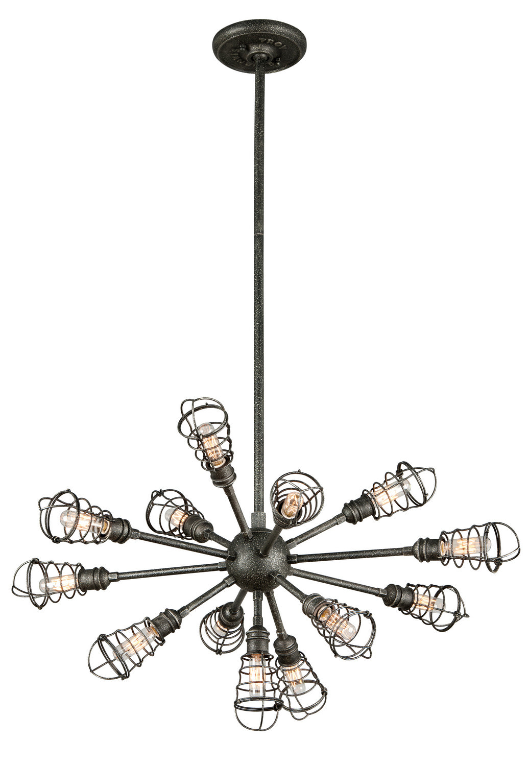 Troy Conduit F3815 Chandelier Light - Old Silver