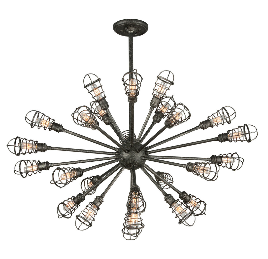 Troy Conduit F3816 Chandelier Light - Old Silver
