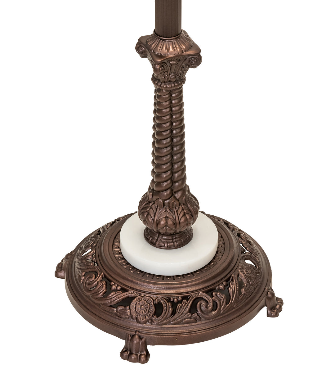 Meyda Tiffany Lighting 10142 Floor Lamp Three Light Floor Base Utility Light Bronze / Dark
