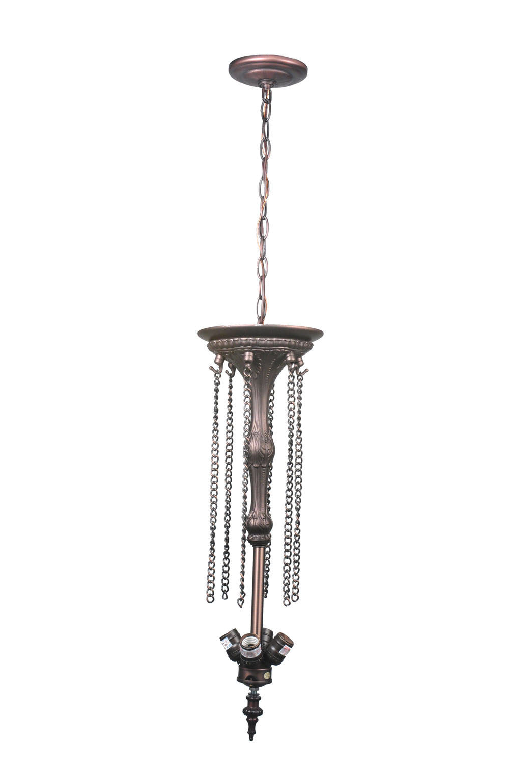 Meyda Tiffany Lighting 106640 Bella Four Light Hanging Hardware Utility Light Bronze / Dark