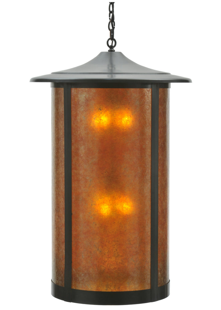 Meyda Tiffany Lighting 110932 Fulton Eight Light Pendant Outdoor Bronze / Dark