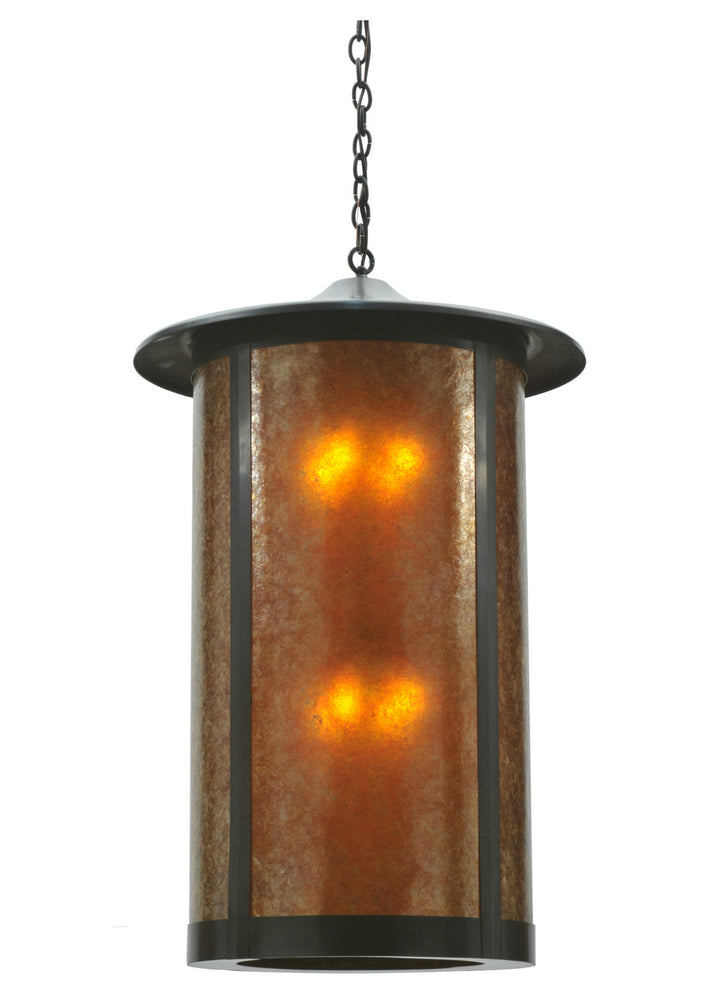 Meyda Tiffany Lighting 110932 Fulton Eight Light Pendant Outdoor Bronze / Dark