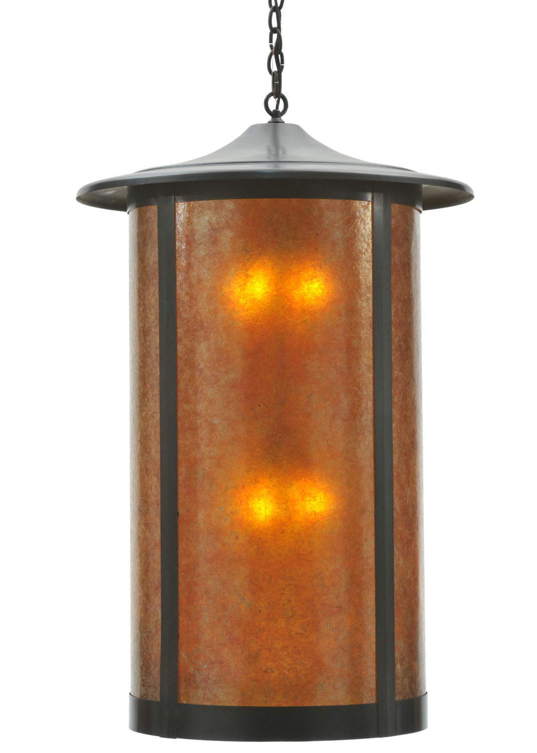 Meyda Tiffany Lighting 110932 Fulton Eight Light Pendant Outdoor Bronze / Dark