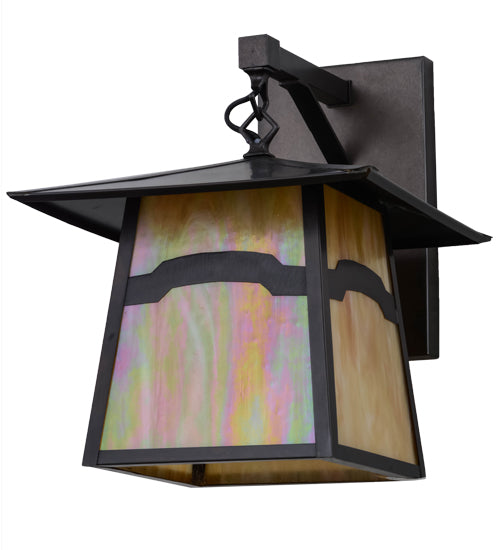 Meyda Tiffany Lighting 54633 Stillwater One Light Wall Sconce Outdoor Bronze / Dark