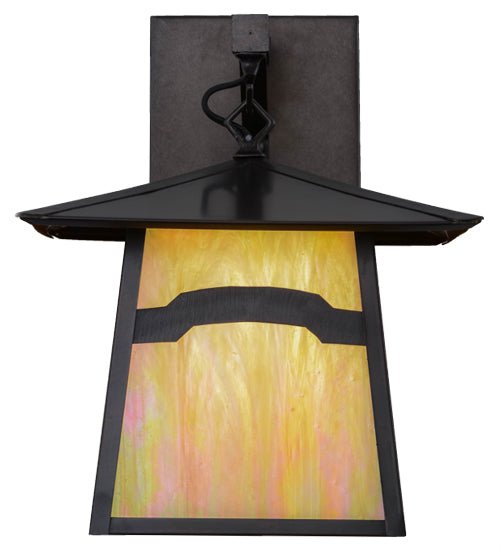 Meyda Tiffany Lighting 54633 Stillwater One Light Wall Sconce Outdoor Bronze / Dark