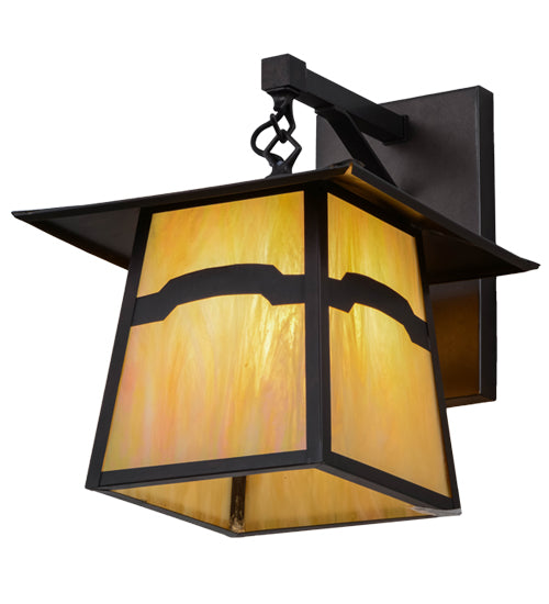 Meyda Tiffany Lighting 54633 Stillwater One Light Wall Sconce Outdoor Bronze / Dark