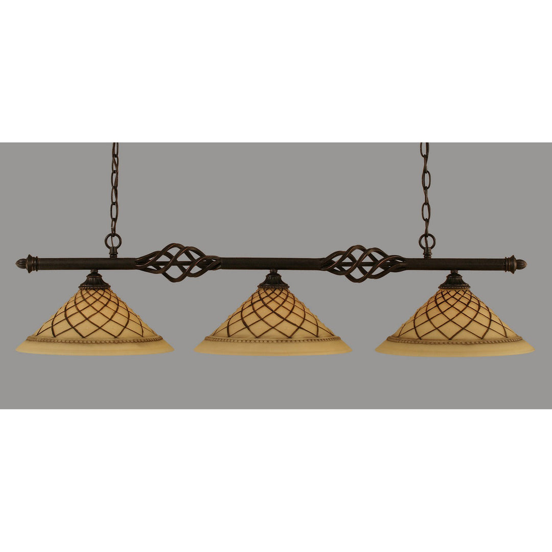 Toltec Elegant 866-dg-7182 Pendant Light - Dark Granite