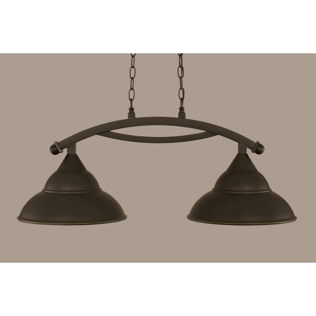 Toltec Bow 872-dg-428-dg Pendant Light - Dark Granite