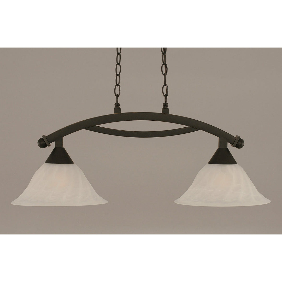 Toltec Bow 872-dg-5721 Pendant Light - Dark Granite