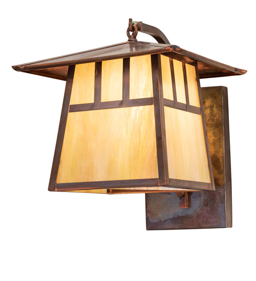 Meyda Tiffany Lighting 54786 Stillwater One Light Wall Sconce Outdoor Bronze / Dark