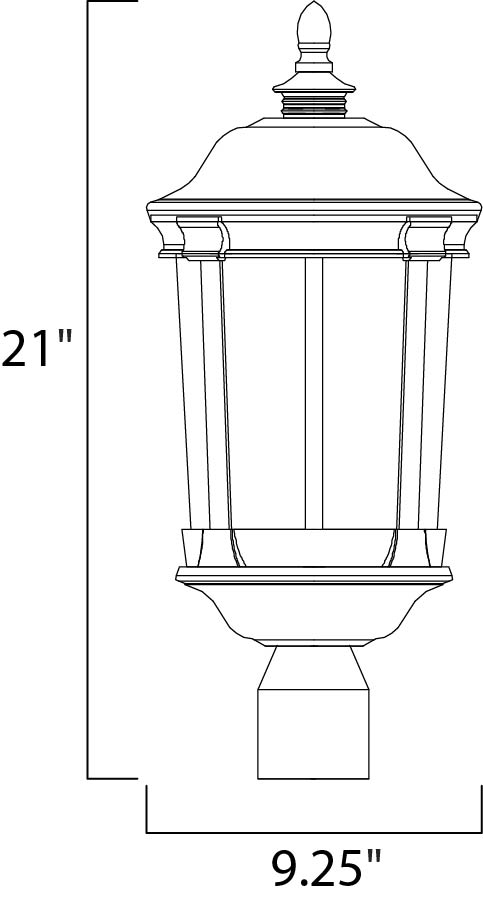 Maxim Lighting 55021CDBZ  Dover Led Outdoor Bronze