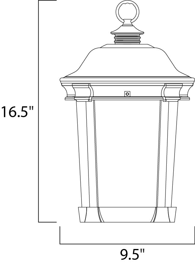 Maxim Lighting 55029CDBZ  Dover Led Outdoor Bronze