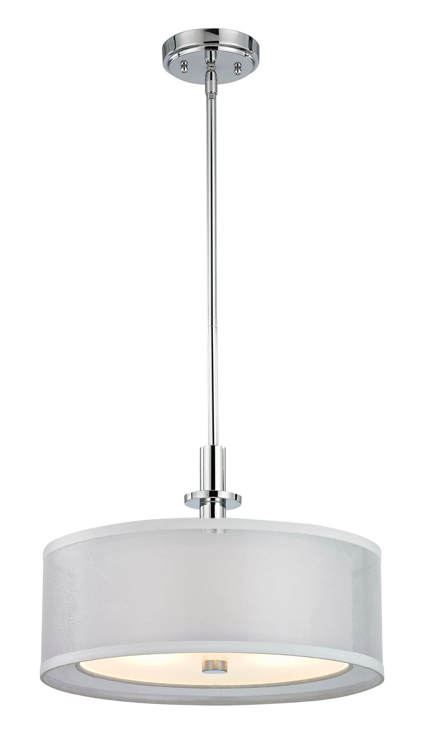 Dolan Designs Double Organza 1274-26 Pendant Light - Chrome