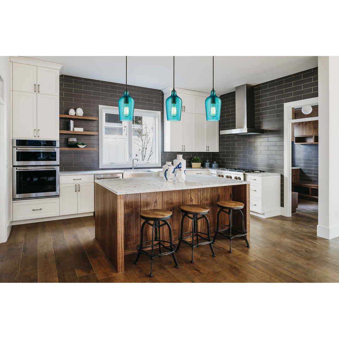 Elk Hammered Glass 10331/1HAQ Pendant Light - Oil Rubbed Bronze