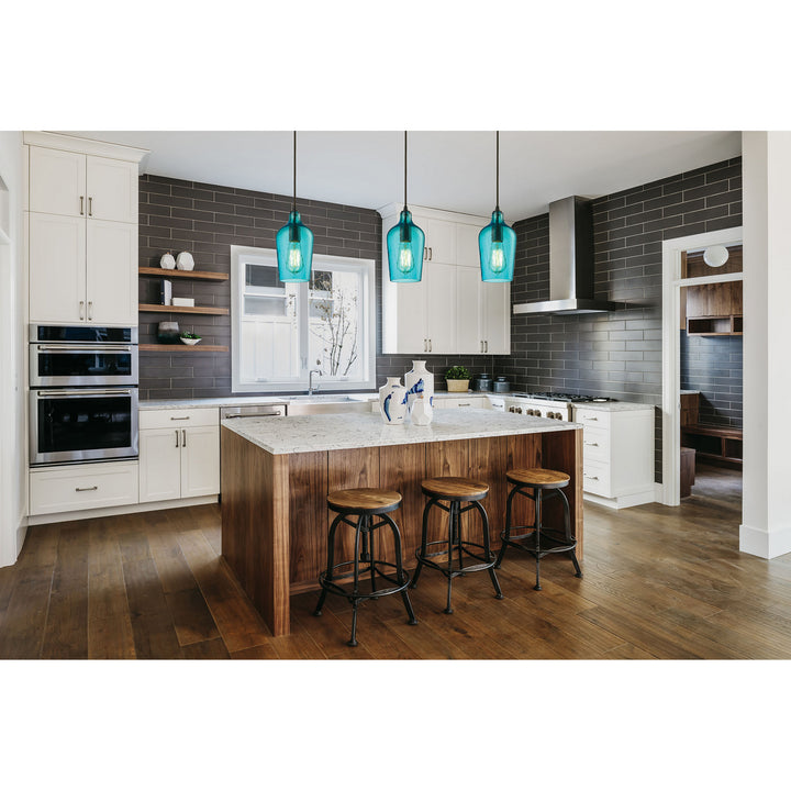 Elk Hammered Glass 10331/1HAQ Pendant Light - Oil Rubbed Bronze