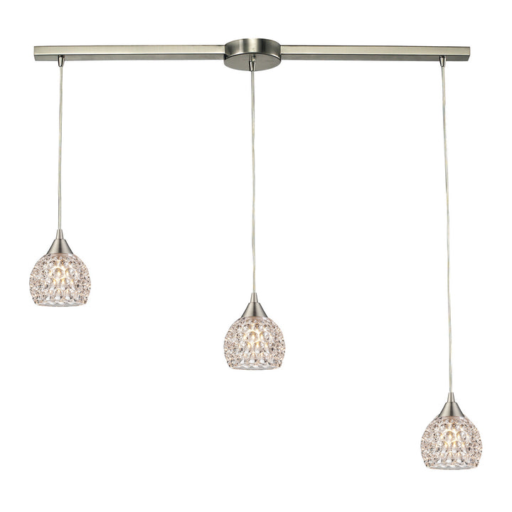 Elk Kersey 10341/3L Pendant Light - Satin Nickel