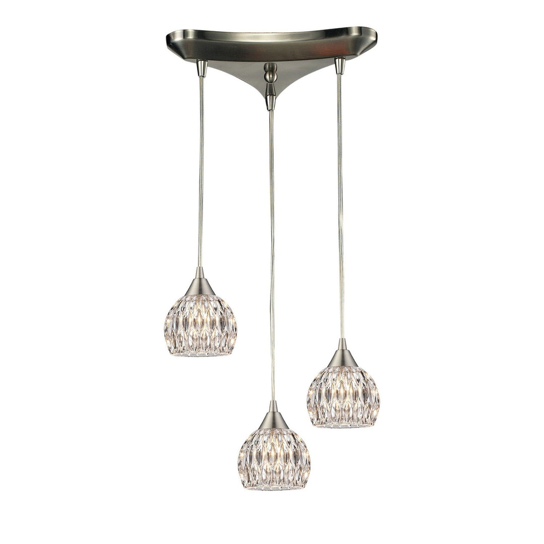 Elk Kersey 10342/3 Pendant Light - Satin Nickel