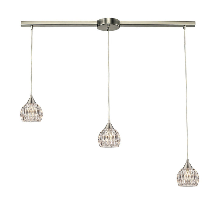 Elk Kersey 10342/3L Pendant Light - Satin Nickel