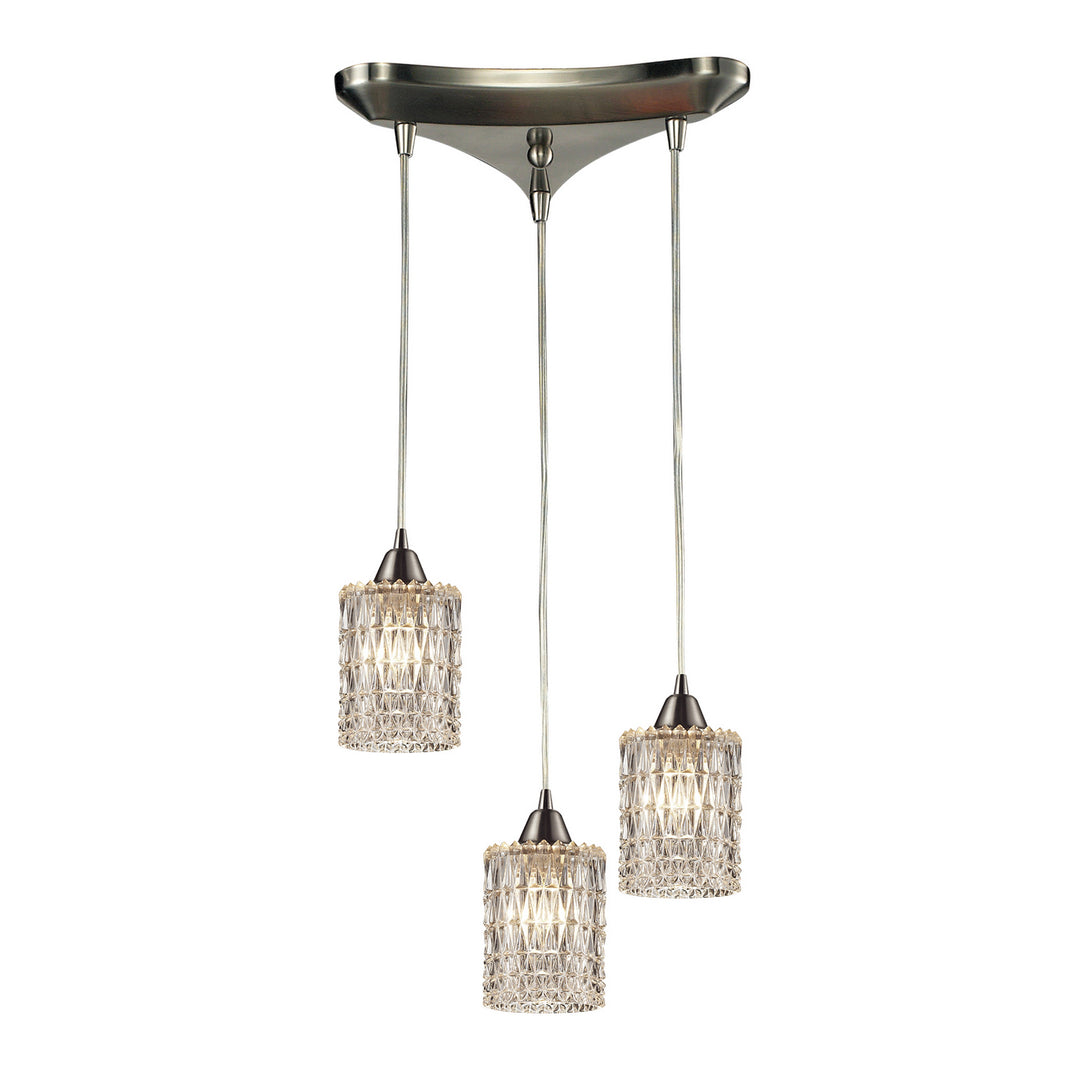 Elk Kersey 10343/3 Pendant Light - Satin Nickel