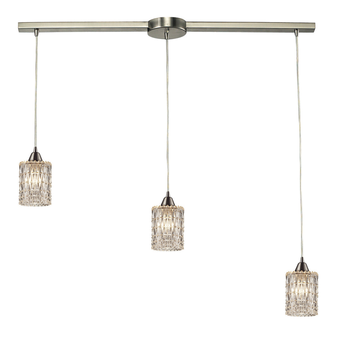 Elk Kersey 10343/3L Pendant Light - Satin Nickel