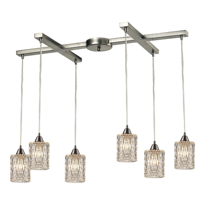 Elk Kersey 10343/6 Pendant Light - Satin Nickel