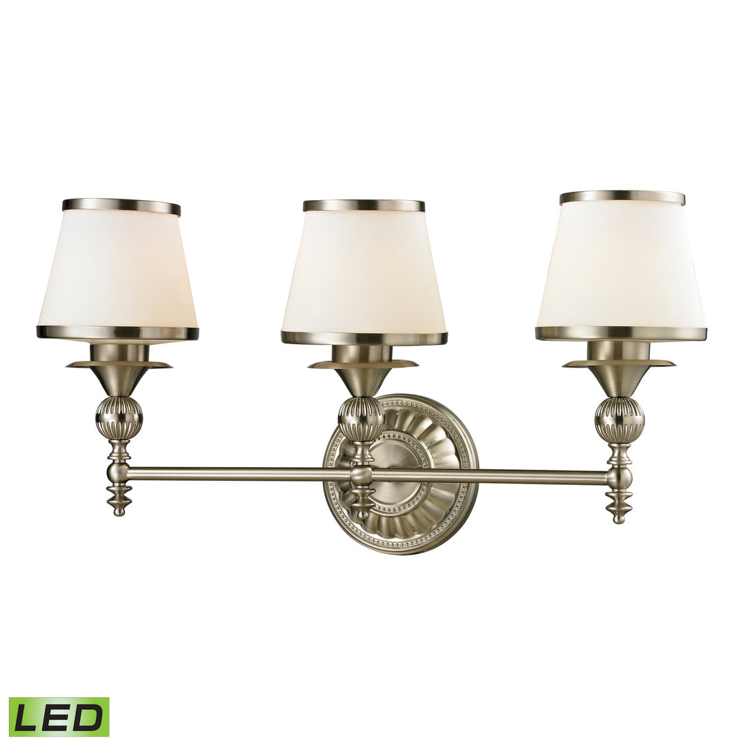 Elk Smithfield 11602/3-LED Bath Vanity Light 25 in. wide - Brushed Nickel