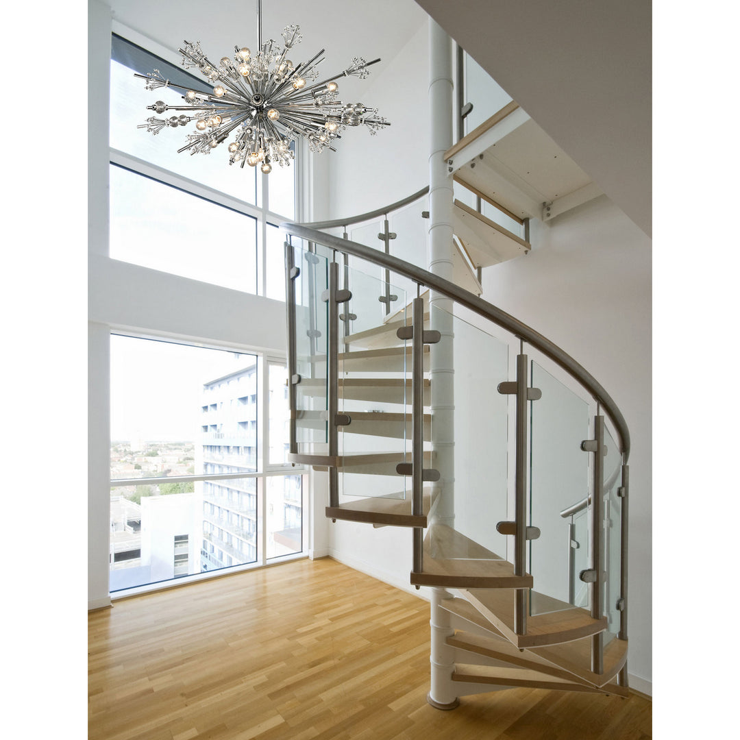 Elk Starburst 11752/24 Chandelier Light - Polished Chrome