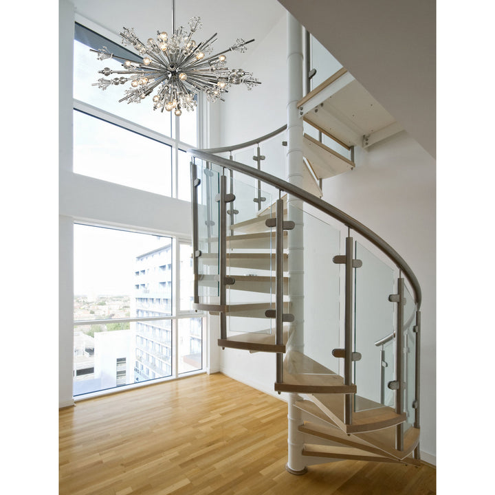 Elk Starburst 11752/24 Chandelier Light - Polished Chrome