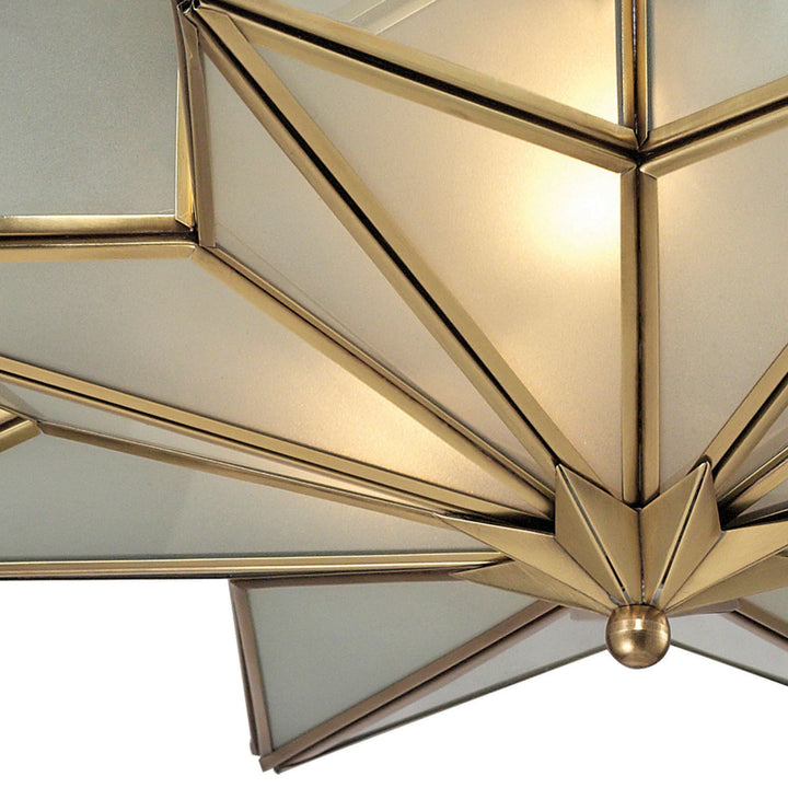 Elk Decostar 22011/3 Ceiling Light - Brushed Brass