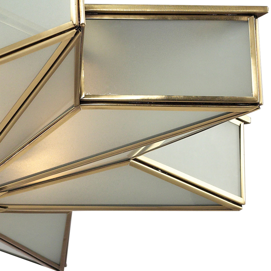 Elk Decostar 22011/3 Ceiling Light - Brushed Brass
