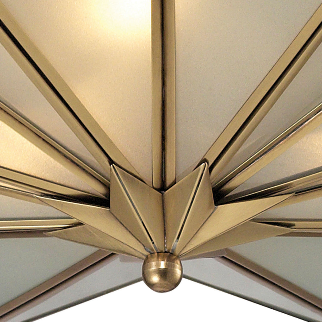 Elk Decostar 22011/3 Ceiling Light - Brushed Brass
