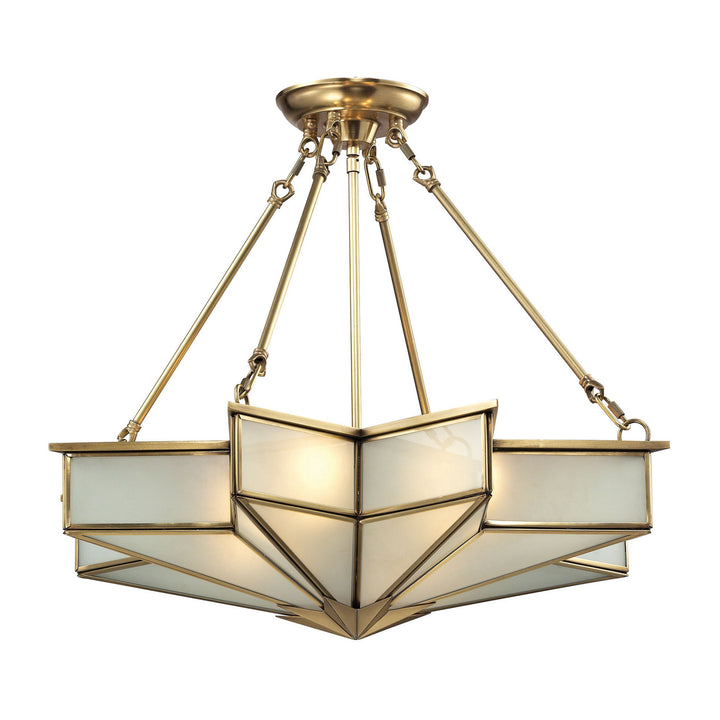 Elk Decostar 22012/4 Pendant Light - Brushed Brass