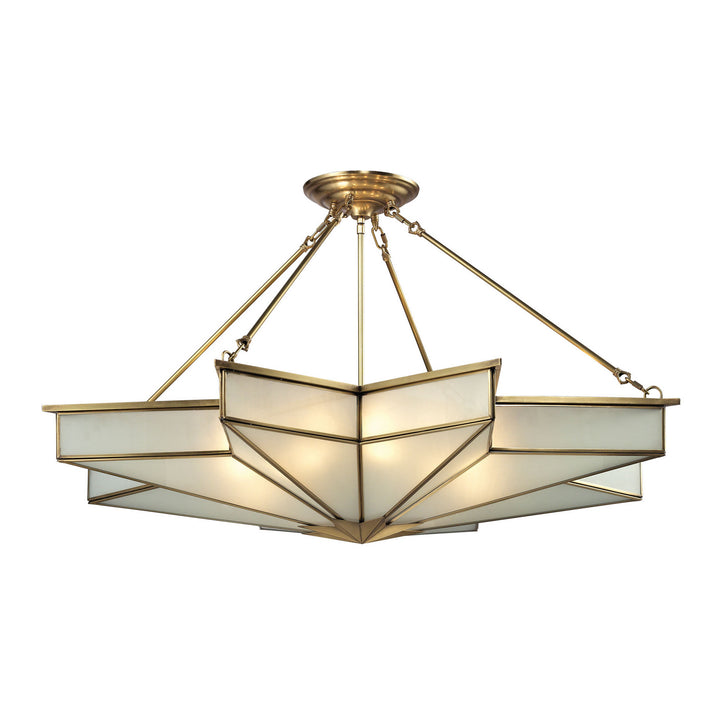 Elk Decostar 22013/8 Pendant Light - Brushed Brass