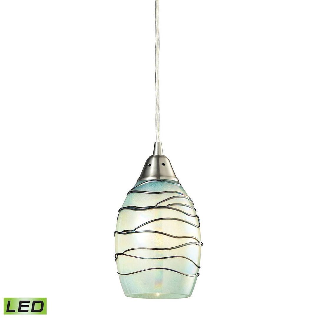 Elk Vines 31348/1MN-LED Pendant Light - Satin Nickel