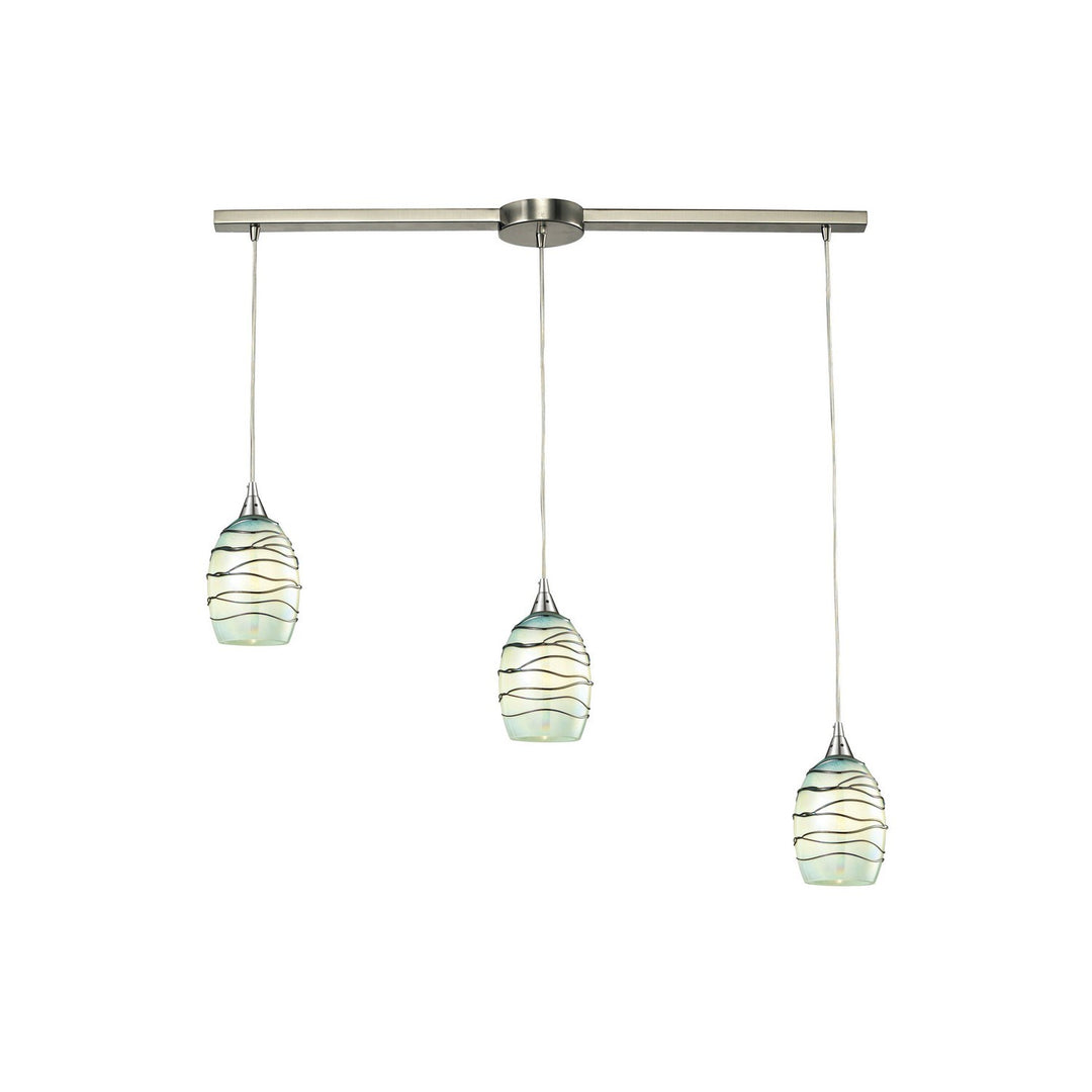 Elk Vines 31348/3L-MN Pendant Light - Satin Nickel