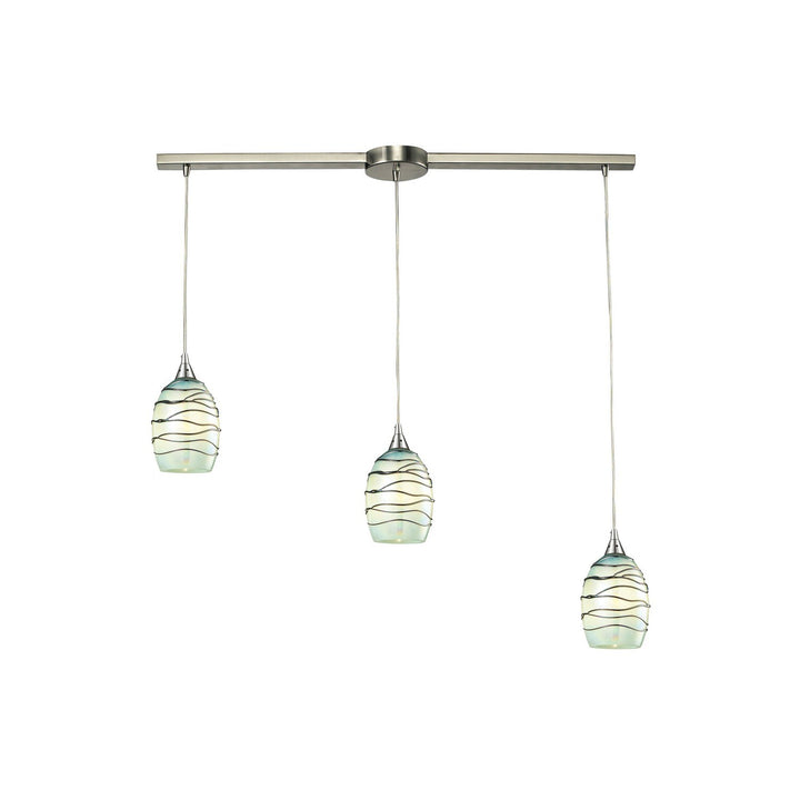 Elk Vines 31348/3L-MN Pendant Light - Satin Nickel