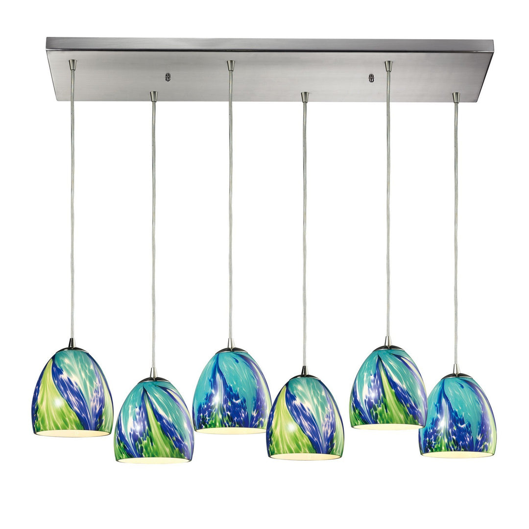 Elk Colorwave 31445/6RC-TB Pendant Light - Satin Nickel