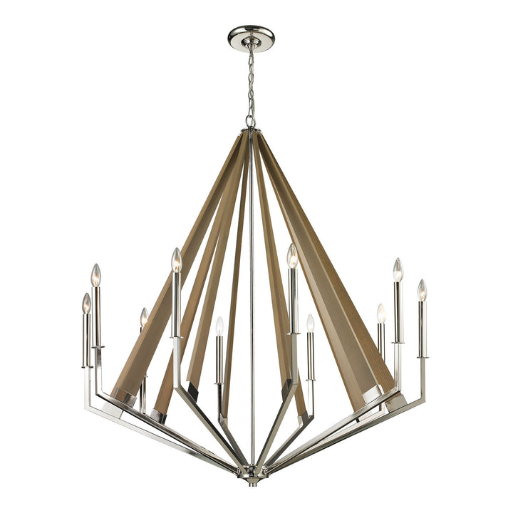 Elk Madera 31476/10 Chandelier Light - Polished Nickel