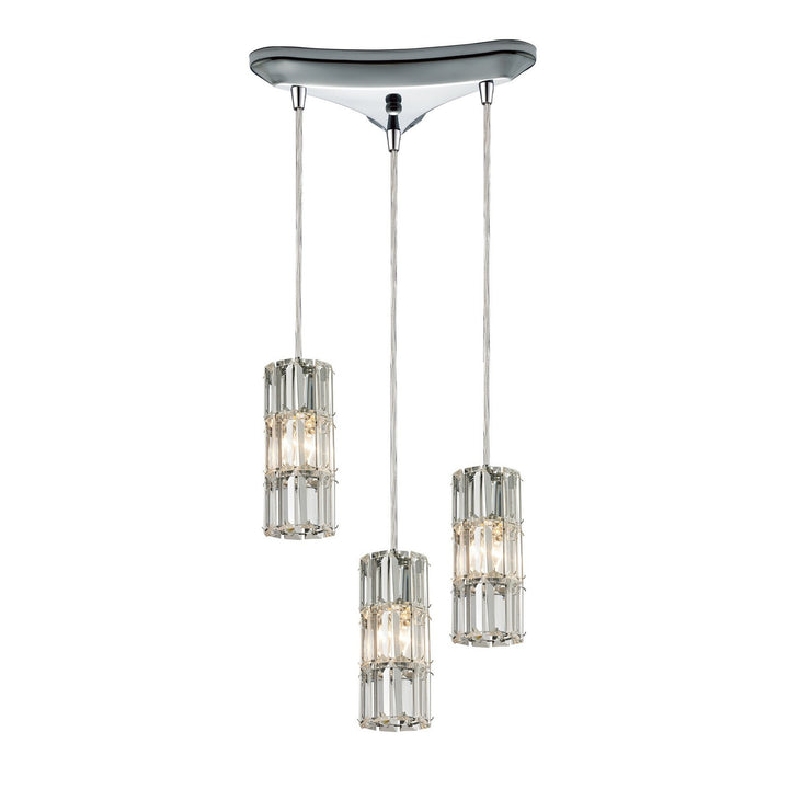 Elk Cynthia 31486/3 Pendant Light - Polished Chrome