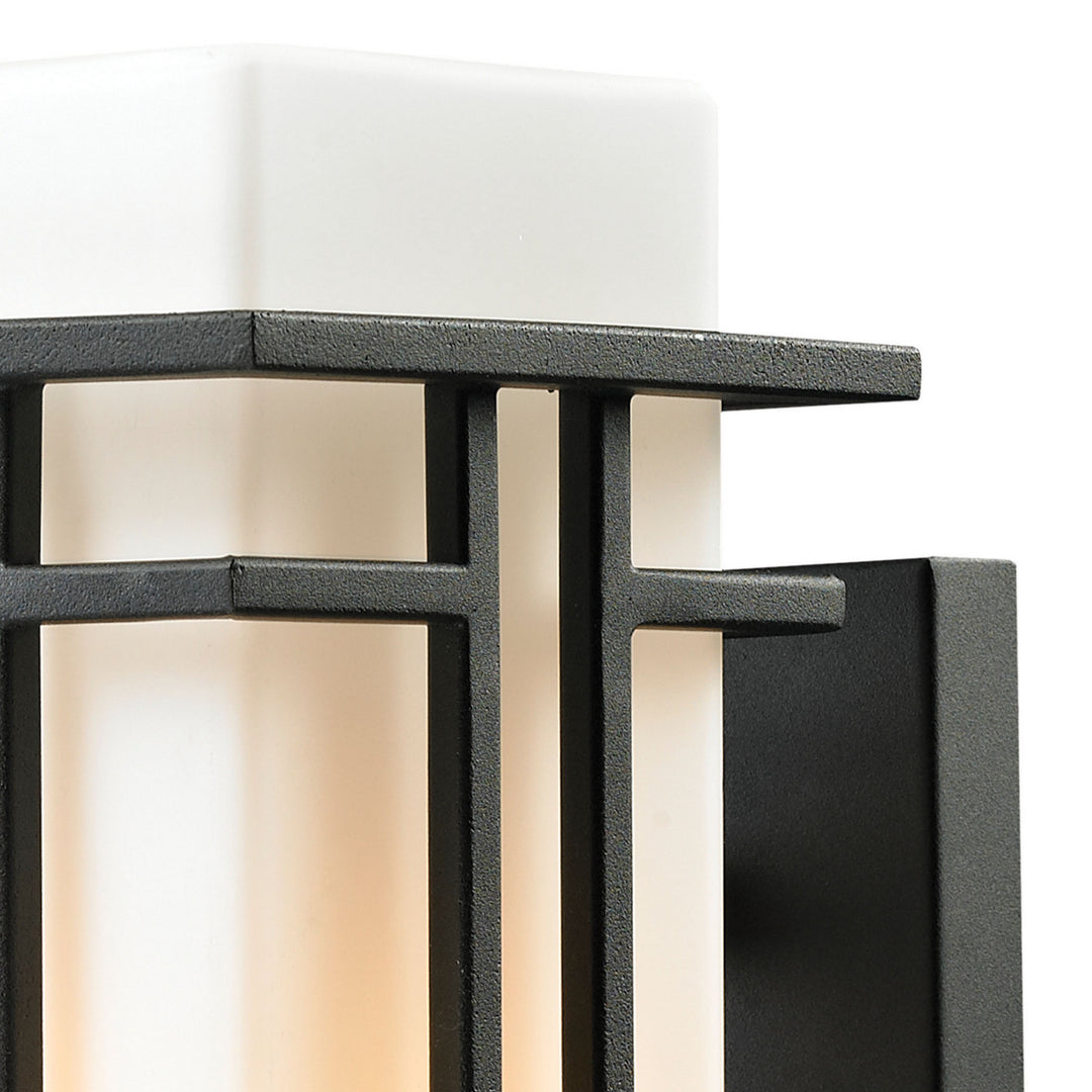 Elk Lighting 45085/1  Croftwell Outdoor Textured Matte Black