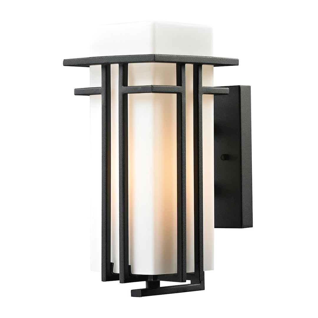 Elk Lighting 45085/1  Croftwell Outdoor Textured Matte Black