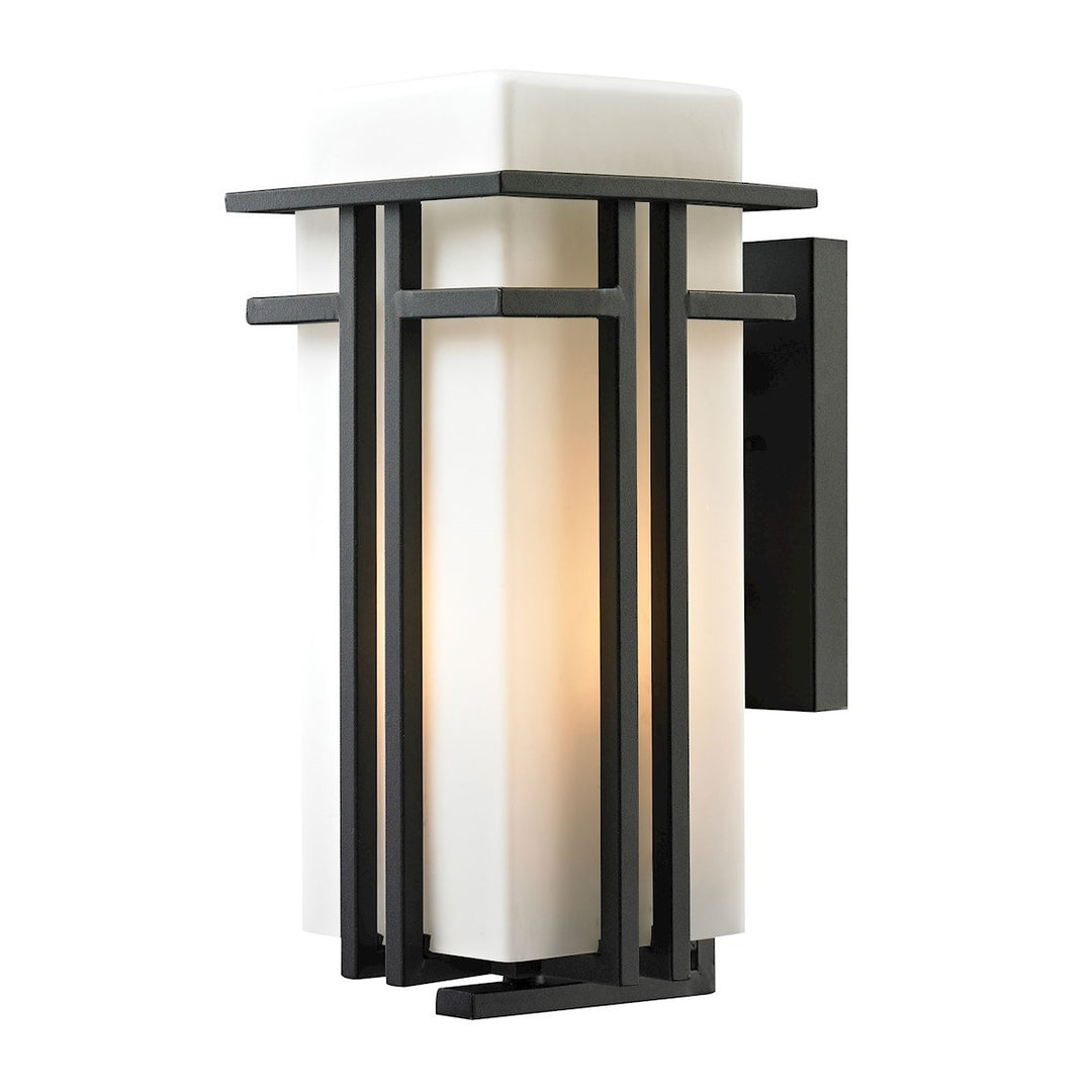 Elk Lighting 45087/1  Croftwell Outdoor Textured Matte Black