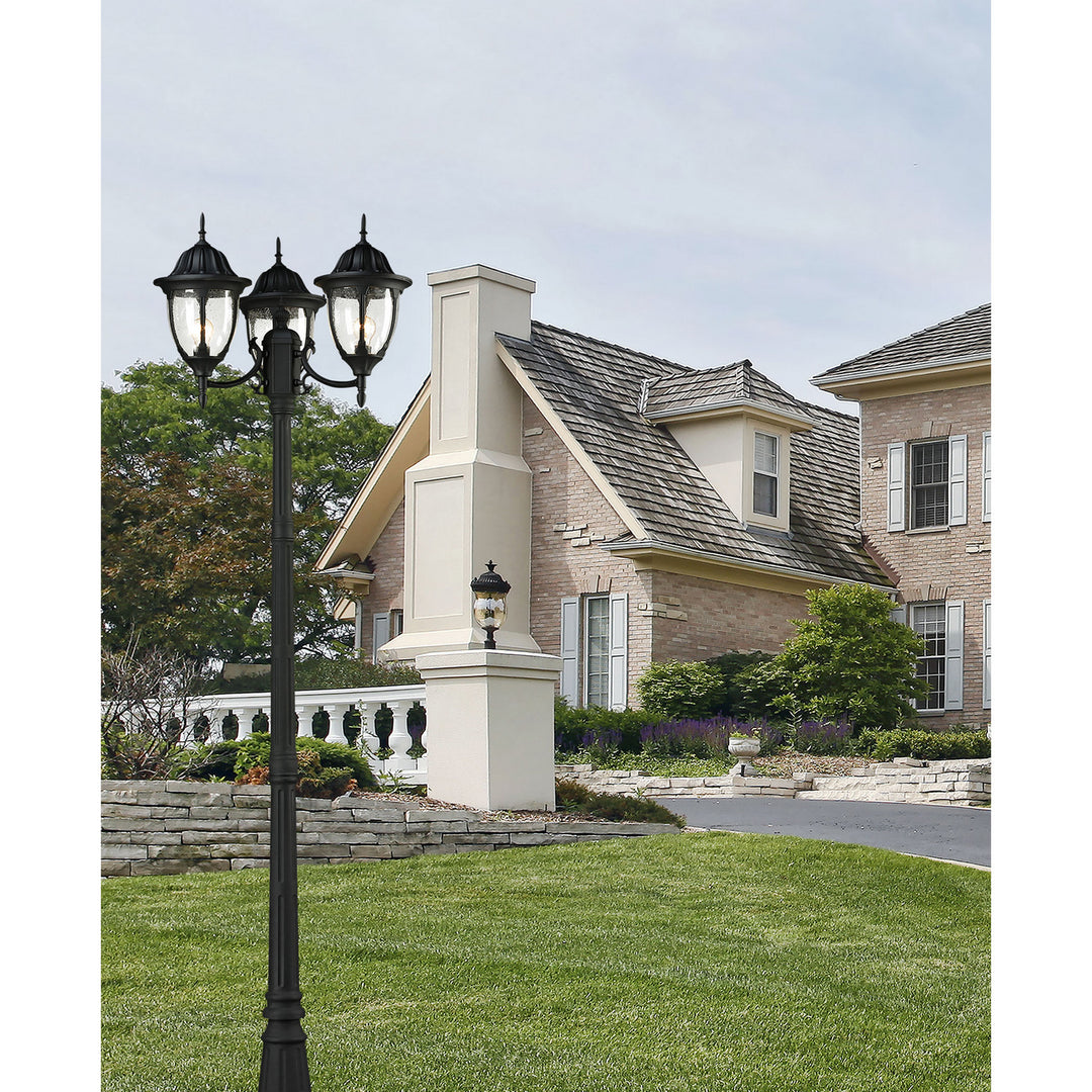 Elk Lighting 45089/3  Central Square Outdoor Textured Matte Black