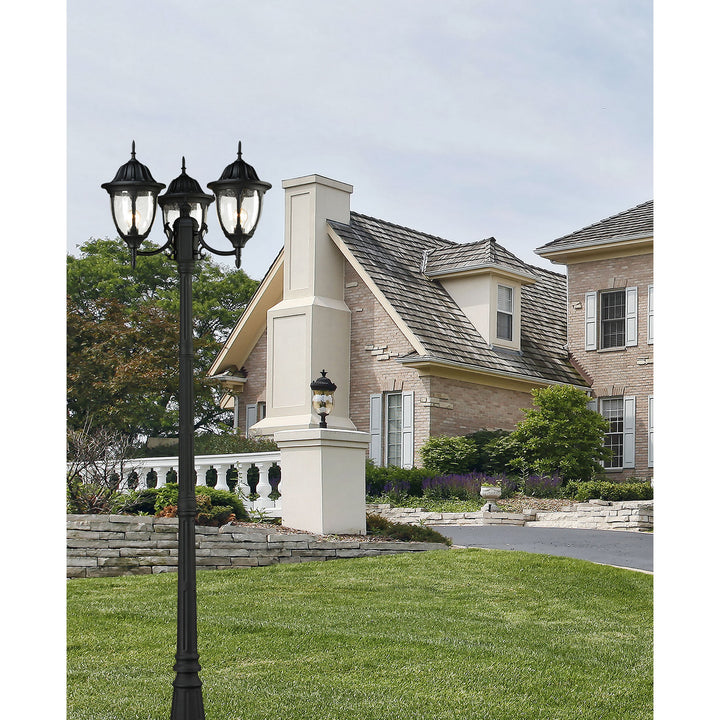 Elk Lighting 45089/3  Central Square Outdoor Textured Matte Black