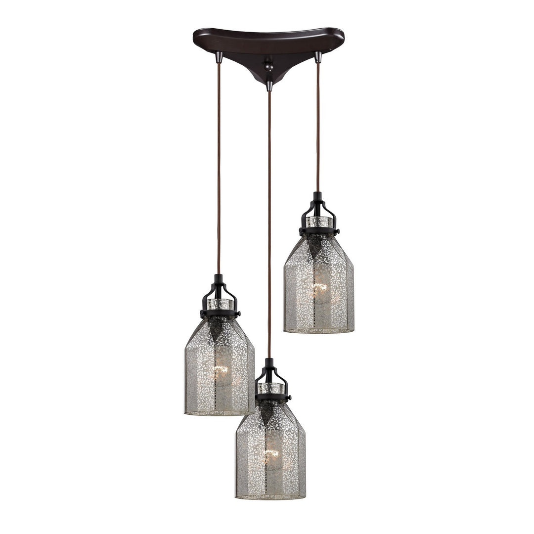 Elk Danica 46009/3 Pendant Light - Oil Rubbed Bronze