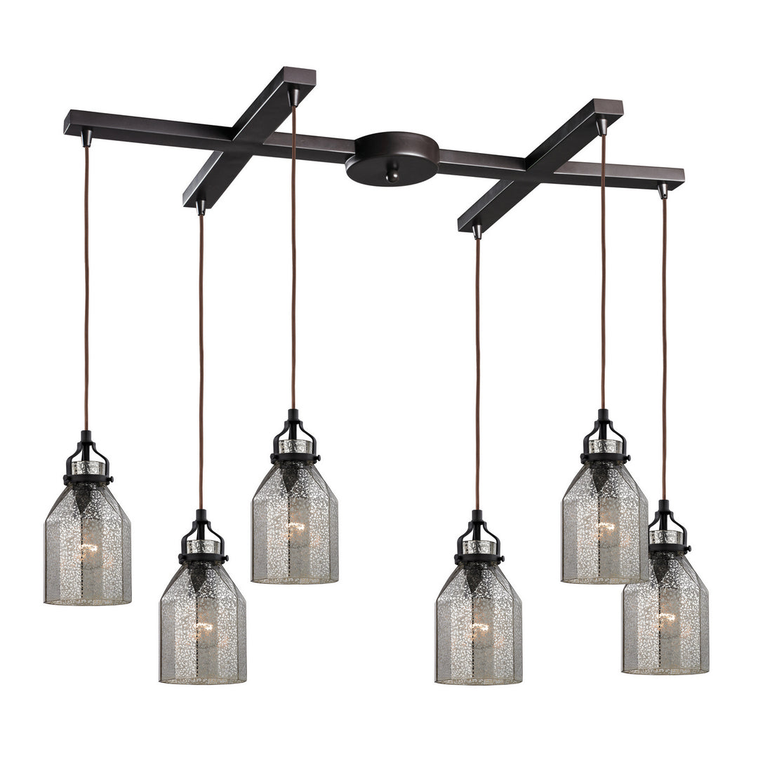 Elk Danica 46009/6 Pendant Light - Oil Rubbed Bronze